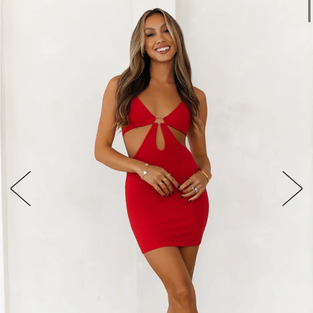 hello molly cut out dress